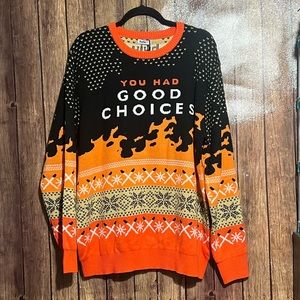 Hulu Ugly Christmas Sweater - Little Fires Everywhere - Mens L- Brand New.